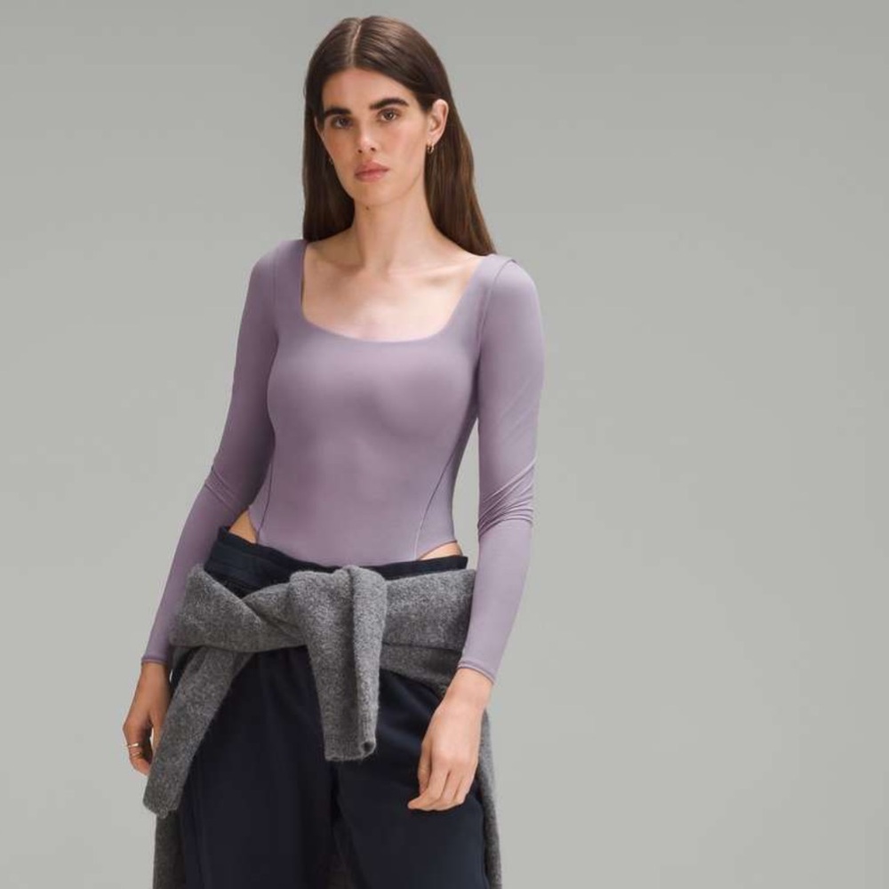 Lululemon Wundermost Ultra-Soft Nulu Square-Neck Long-Sleeve Bodysuit